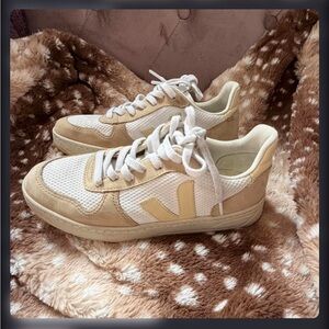 Veja Women Sneakers in Cream and White